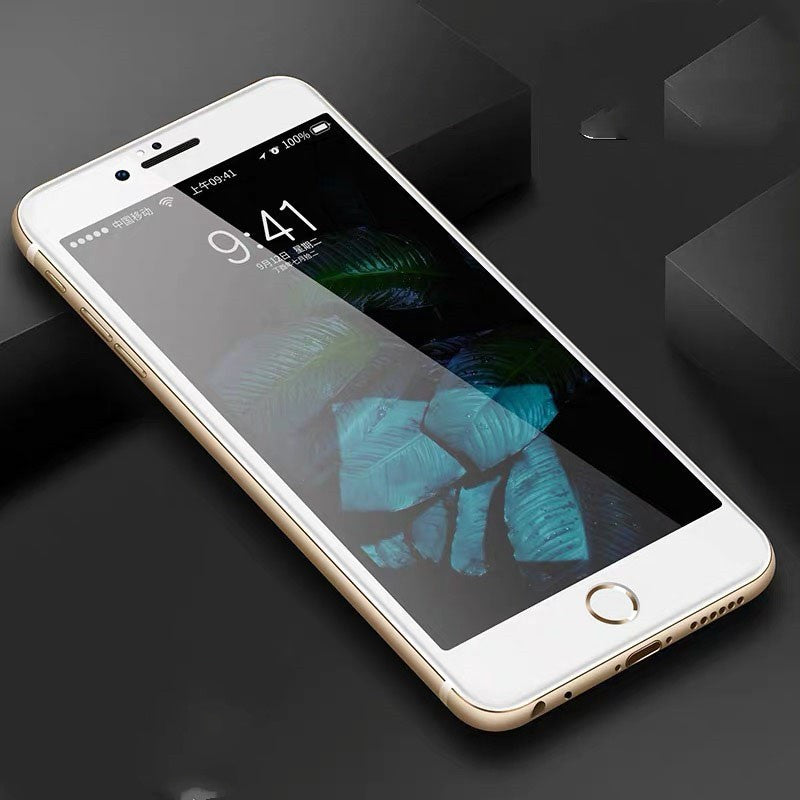 Compatible with Apple, Compatible with Apple , 7Plus Tempered Film 7 Full Screen Hard Edge Iphone8Plus, 6S Mobile Phone Glass Film