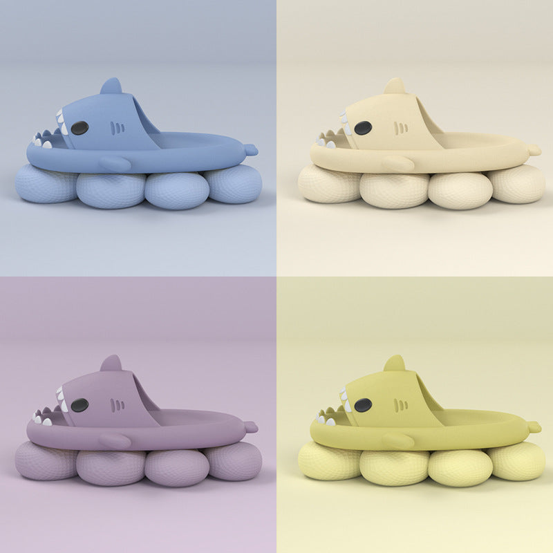 Adult's Slippers Tide Indoor And Outdoor Funny Shark Slippers