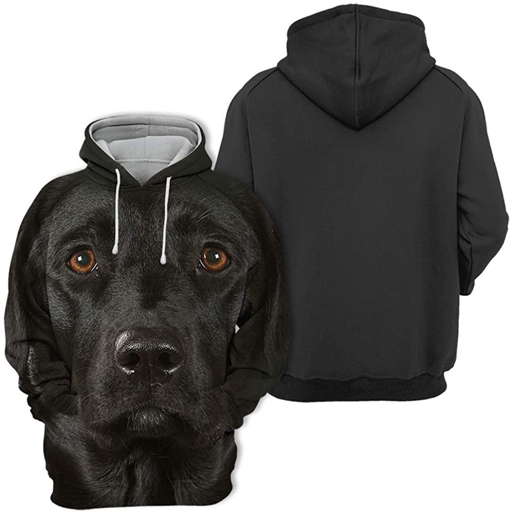 Cute Expression Printed Loose Couple Hooded Sweater